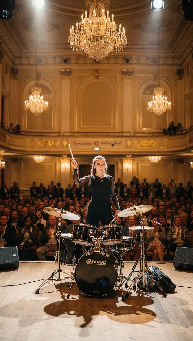 Ein Lehrer zeigt verschiedene Schlagtechniken mit einem Holzstock.