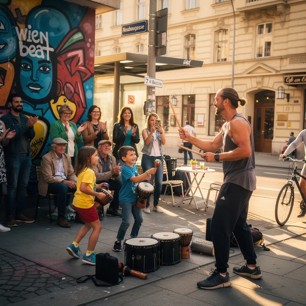 Ein Schüler folgt einem Online-Video-Tutorial für Schlagtechnik.